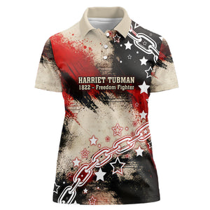 Freedom Fighter Harriet Tubman Women Polo Shirt Freedom Was The Destination 1822