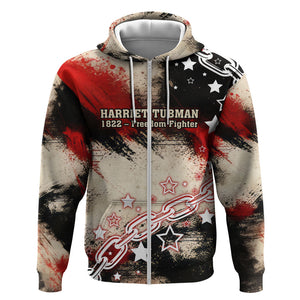 Freedom Fighter Harriet Tubman Zip Hoodie Freedom Was The Destination 1822