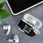 Malcolm X 101 Years Of Resistance AirPods Case Civil Rights Leader Portrait - Monochrome X Pattern