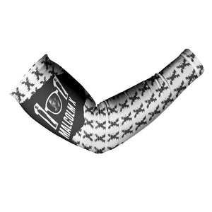 Malcolm X 101 Years Of Resistance Arm Sleeves Civil Rights Leader Portrait - Monochrome X Pattern