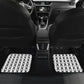 Malcolm X 101 Years Of Resistance Car Mats Civil Rights Leader Portrait - Monochrome X Pattern