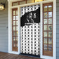 Malcolm X 101 Years Of Resistance Door Cover Civil Rights Leader Portrait - Monochrome X Pattern