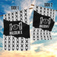 Malcolm X 101 Years Of Resistance Garden Flag Civil Rights Leader Portrait - Monochrome X Pattern