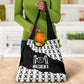 Malcolm X 101 Years Of Resistance Grocery Bag Civil Rights Leader Portrait - Monochrome X Pattern