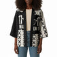 Malcolm X 101 Years Of Resistance Kimono Civil Rights Leader Portrait - Monochrome X Pattern