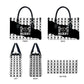 Malcolm X 101 Years Of Resistance Leather Bag Civil Rights Leader Portrait - Monochrome X Pattern