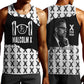 Malcolm X 101 Years Of Resistance Men Tank Top Civil Rights Leader Portrait - Monochrome X Pattern