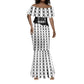 Malcolm X 101 Years Of Resistance Mermaid Dress Civil Rights Leader Portrait - Monochrome X Pattern