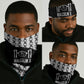 Malcolm X 101 Years Of Resistance Neck Gaiter Civil Rights Leader Portrait - Monochrome X Pattern