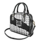 Malcolm X 101 Years Of Resistance Shoulder Handbag Civil Rights Leader Portrait - Monochrome X Pattern