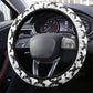 Malcolm X 101 Years Of Resistance Steering Wheel Cover Civil Rights Leader Portrait - Monochrome X Pattern