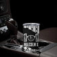 Malcolm X 101 Years Of Resistance Tumbler Cup Civil Rights Leader Portrait - Monochrome X Pattern