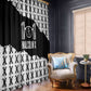 Malcolm X 101 Years Of Resistance Window Curtain Civil Rights Leader Portrait - Monochrome X Pattern