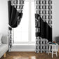 Malcolm X 101 Years Of Resistance Window Curtain Civil Rights Leader Portrait - Monochrome X Pattern