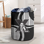 Malcolm X Legacy 1925-2026 Laundry Basket African American Heritage - Iconic Portrait Silhouette