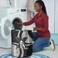 Malcolm X Legacy 1925-2026 Laundry Basket African American Heritage - Iconic Portrait Silhouette