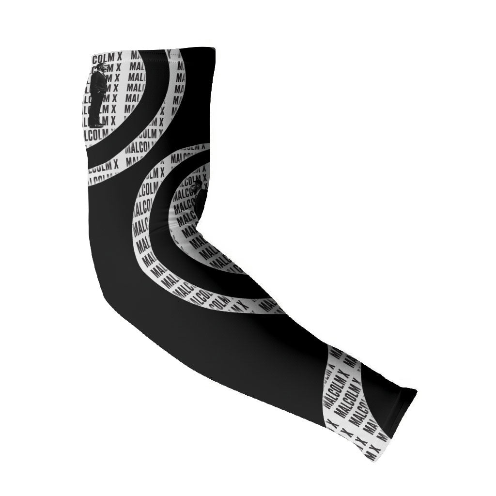 Malcolm X Legacy 1925-2026 Arm Sleeves African American Heritage - Iconic Portrait Silhouette