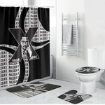 Malcolm X Legacy 1925-2026 Bathroom Set African American Heritage - Iconic Portrait Silhouette