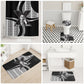 Malcolm X Legacy 1925-2026 Bathroom Set African American Heritage - Iconic Portrait Silhouette