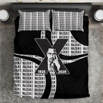 Malcolm X Legacy 1925-2026 Bedding Set African American Heritage - Iconic Portrait Silhouette