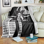 Malcolm X Legacy 1925-2026 Blanket African American Heritage - Iconic Portrait Silhouette
