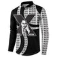 Malcolm X Legacy 1925-2026 Button Sweatshirt African American Heritage - Iconic Portrait Silhouette