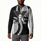 Malcolm X Legacy 1925-2026 Button Sweatshirt African American Heritage - Iconic Portrait Silhouette