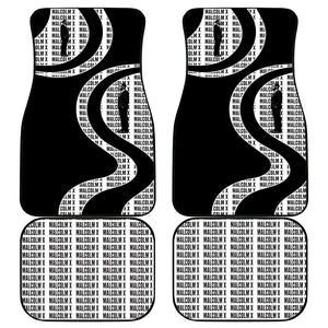 Malcolm X Legacy 1925-2026 Car Mats African American Heritage - Iconic Portrait Silhouette