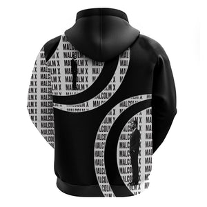 Malcolm X Legacy 1925-2026 Hoodie African American Heritage - Iconic Portrait Silhouette