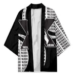 Malcolm X Legacy 1925-2026 Kimono African American Heritage - Iconic Portrait Silhouette