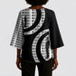 Malcolm X Legacy 1925-2026 Kimono Sleeve Blouse African American Heritage - Iconic Portrait Silhouette