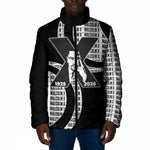 Malcolm X Legacy 1925-2026 Padded Jacket African American Heritage - Iconic Portrait Silhouette