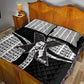 Malcolm X Legacy 1925-2026 Quilt Bed Set African American Heritage - Iconic Portrait Silhouette