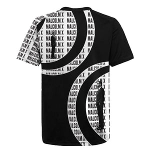 Malcolm X Legacy 1925-2026 Rugby Jersey African American Heritage - Iconic Portrait Silhouette