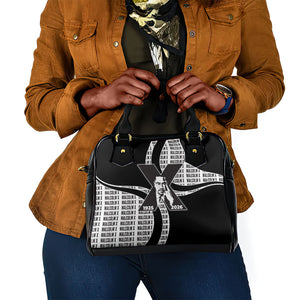 Malcolm X Legacy 1925-2026 Shoulder Handbag African American Heritage - Iconic Portrait Silhouette