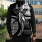 Malcolm X Legacy 1925-2026 Sleeveless Puffer Jacket African American Heritage - Iconic Portrait Silhouette