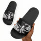 Malcolm X Legacy 1925-2026 Slide Sandals African American Heritage - Iconic Portrait Silhouette