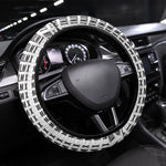 Malcolm X Legacy 1925-2026 Steering Wheel Cover African American Heritage - Iconic Portrait Silhouette