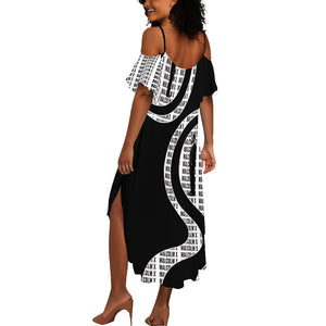 Malcolm X Legacy 1925-2026 Summer Maxi Dress African American Heritage - Iconic Portrait Silhouette