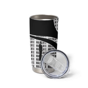 Malcolm X Legacy 1925-2026 Tumbler Cup African American Heritage - Iconic Portrait Silhouette
