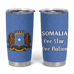 Somalia Tumbler Cup with Coat of Arms One Star One Nation Blue White Spirit
