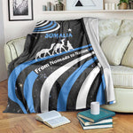 Somalia Blanket with From Nomads to Nation Camel Galaxy Flag Spirit