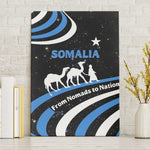 Somalia Canvas Wall Art with From Nomads to Nation Camel Galaxy Flag Spirit