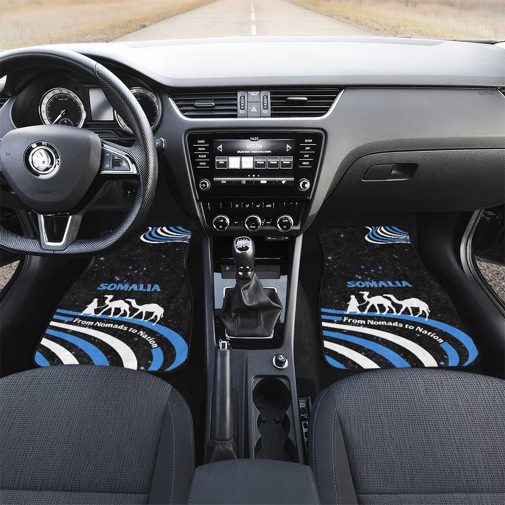 Somalia Car Mats with From Nomads to Nation Camel Galaxy Flag Spirit