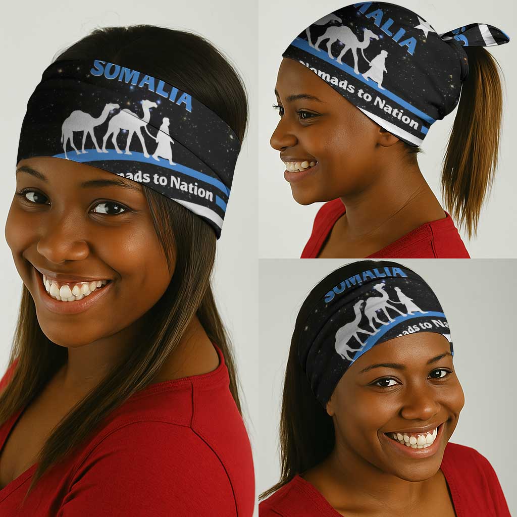 Somalia Neck Gaiter From Nomads to Nation Camel Galaxy Flag Spirit TS04