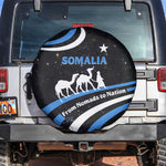 Somalia Spare Tire Cover with From Nomads to Nation Camel Galaxy Flag Spirit