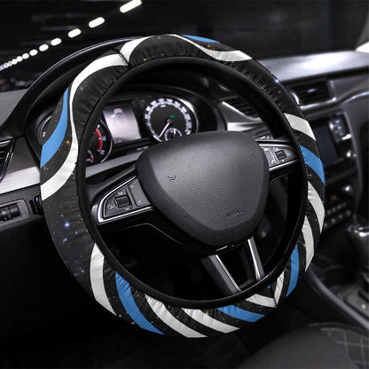 Somalia Steering Wheel Cover with From Nomads to Nation Camel Galaxy Flag Spirit