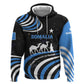 Somalia Zip Hoodie with From Nomads to Nation Camel Galaxy Flag Spirit
