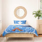 Somalia Bedding Set with Raised Fist Flag Blue Unity Wave Spirit