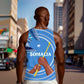 Somalia Men Tank Top with Raised Fist Flag Blue Unity Wave Spirit
